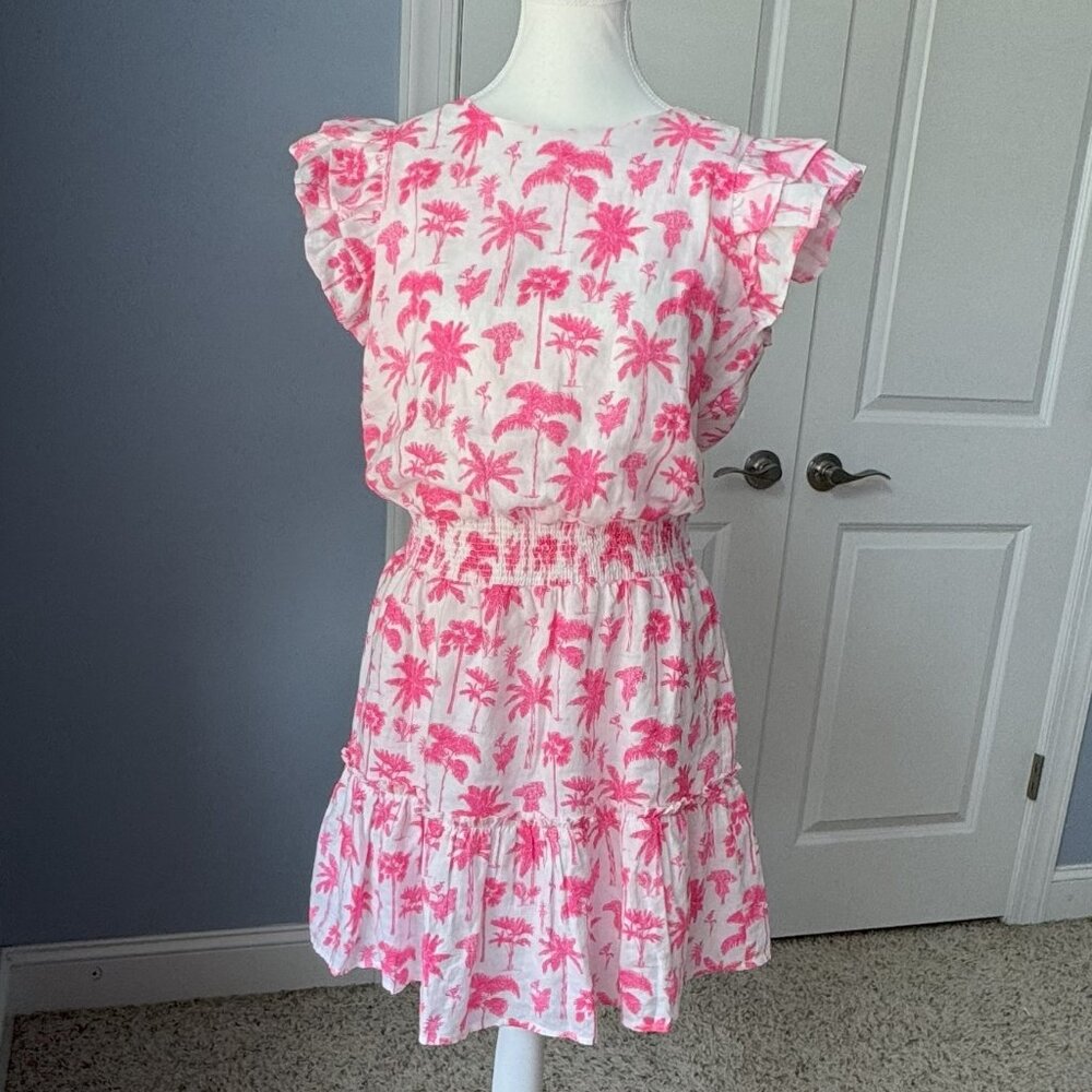 Vineyard Vines Palms and Plumeria Smocked Dress size Small